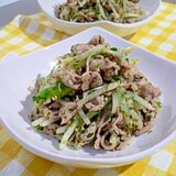 豚肉ともやしの青海苔炒め